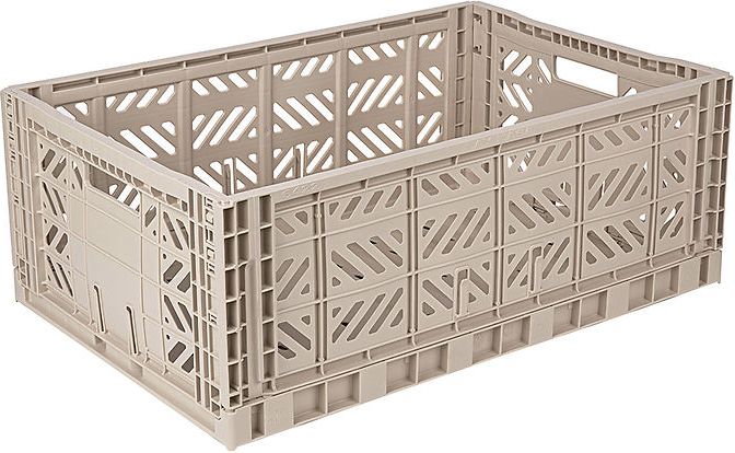 aykasa foldekasse - 60x40x22 cm - maxi - sand