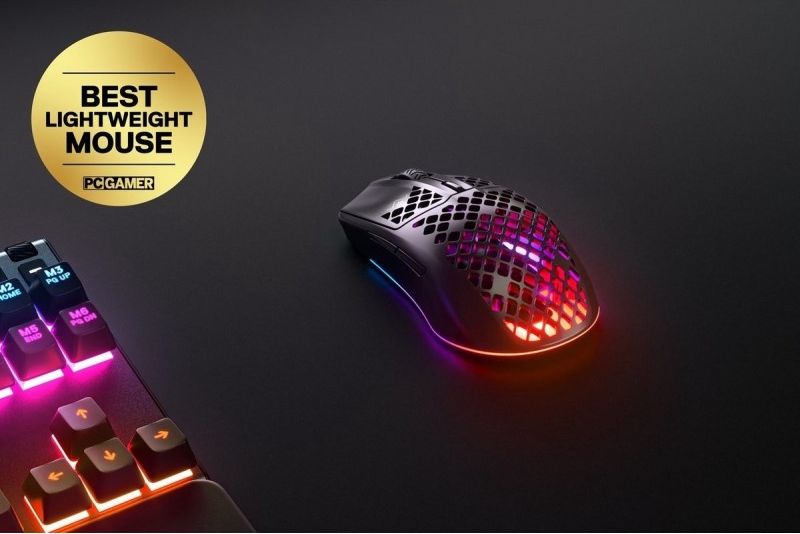 steelseries aerox 3 2022 edition optisk trådløs kabling sort