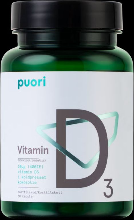 puori d3 d-vitamin 10µg (60 kap)