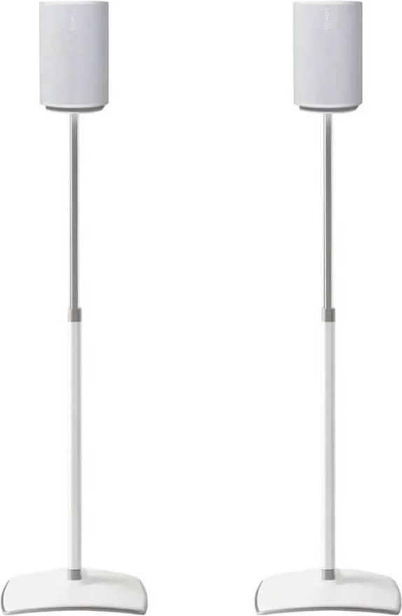 Sanus WSSE1A2 stand - for speakers - height-adjustable - white - Maks 2.2 kg - Maks størrelse - Vesa
