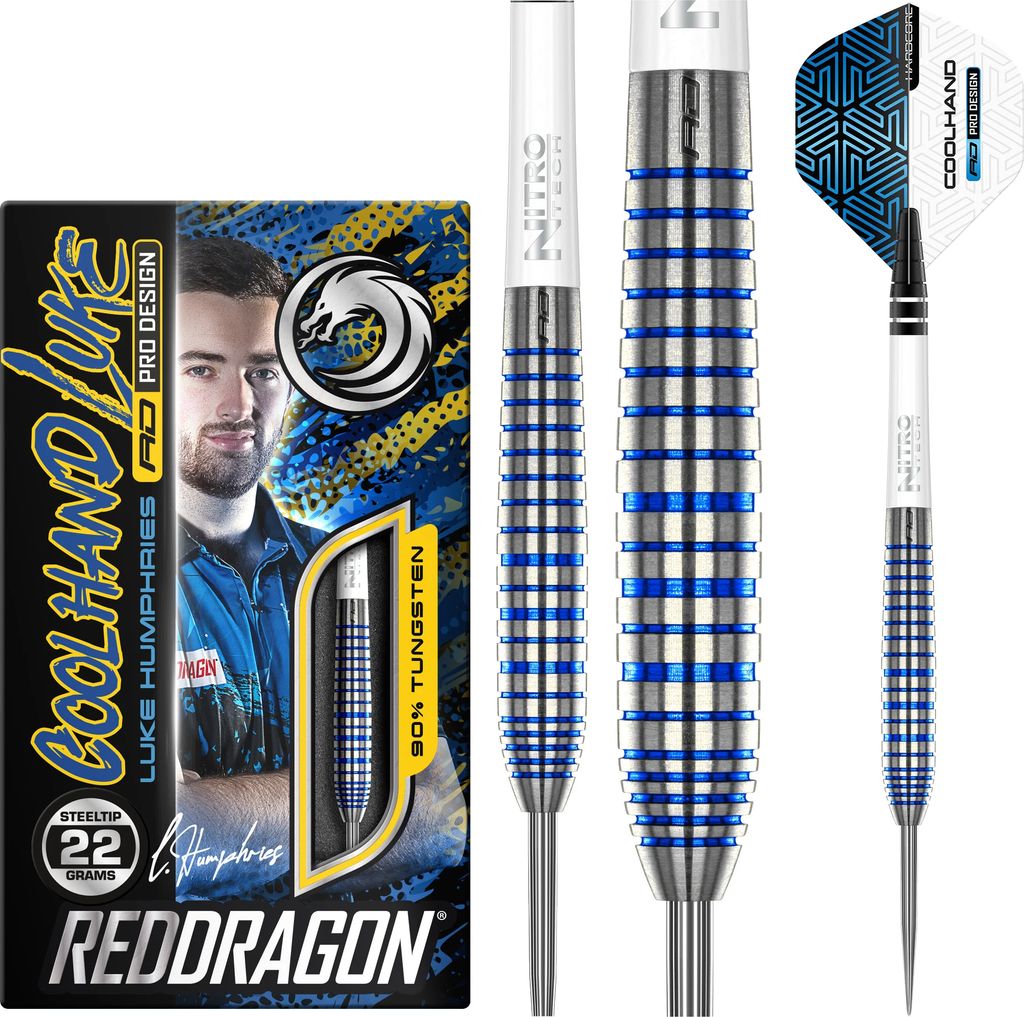 Red Dragon Luke Humphries TX3 Cool Blue 90% 24 gram