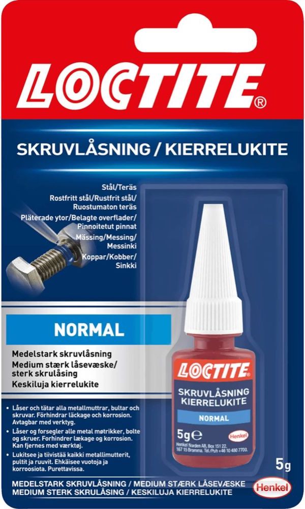 loctite normal låsevæske 5 gram