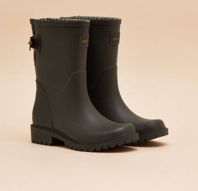 Joules Wistow Adjustable Mid Calf Wellies - Brown
