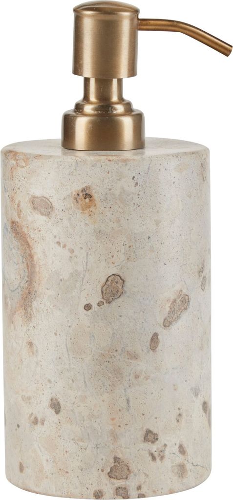 marble sæbedispenser - leopard beige