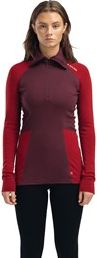 Aclima WarmWool Polo Dame S Rød Undertrøjer