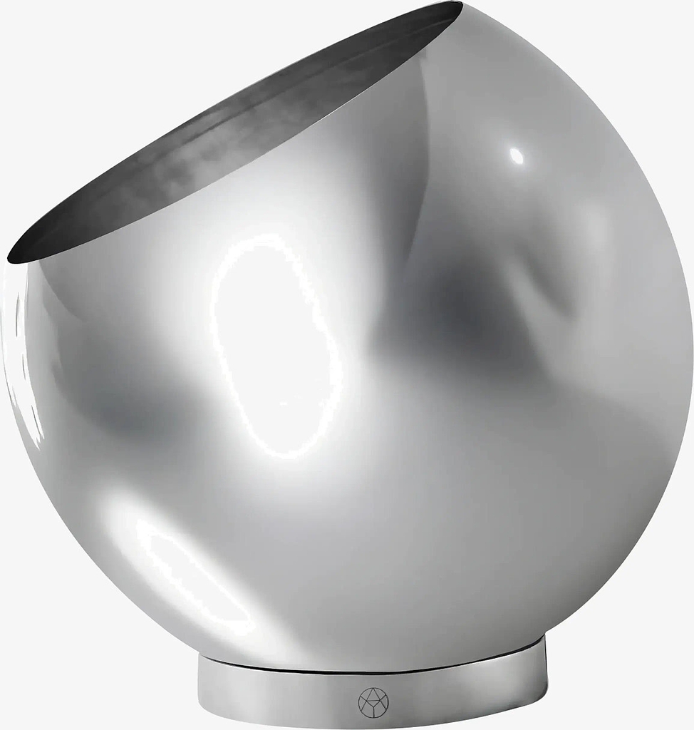 AYTM Globe Urtepotte Ø17 Cm Sølv Krukker Rustfrit Stål Silver Krukke