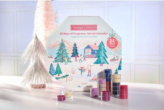 adventskalender - yankee candle - 24 dagar - flerfärgad - vinterdoft