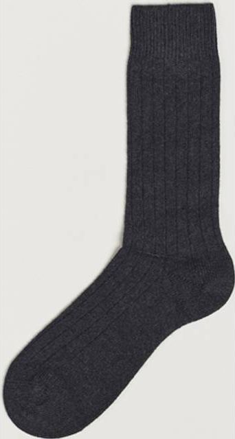 Pantherella Waddington Cashmere Sock Charcoal