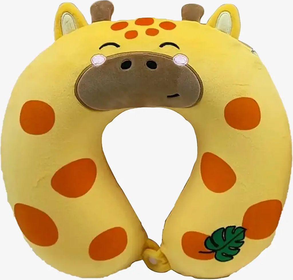 Puckator Relaxeazzz Archie The Shark Adoramals Plush Memory Foam Travel Pillow - Yellow - ONE SIZE