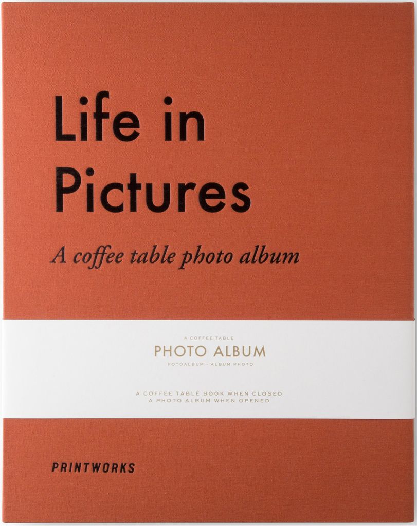 PRINTWORKS Pwhoto Album - Life In Pictures Orange |Orange |26.0X 5.0X 31.5 cm