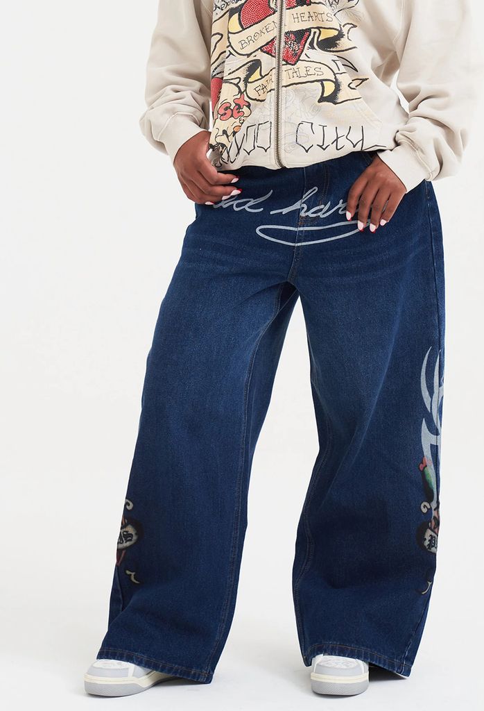 womens paris xxtra jeans - indigo