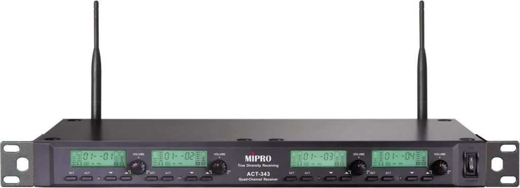 Mipro ACT343 Trådløs Modtager 4 Kanals