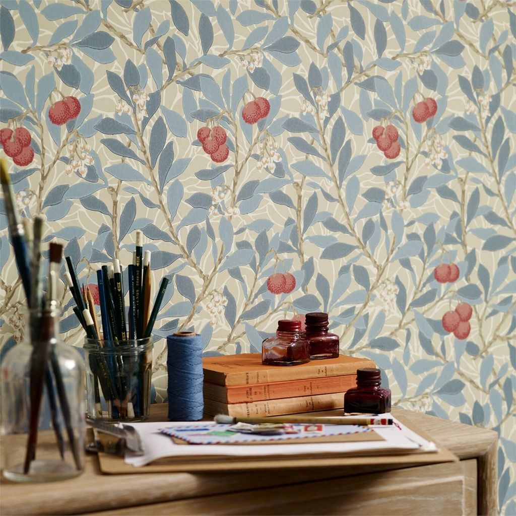 Morris & Co Arbutus Woad/Russet