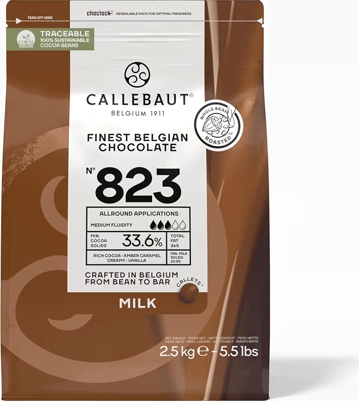 Callebaut Chocolate Milk 33.6 Percent Easi-Melt Buttons