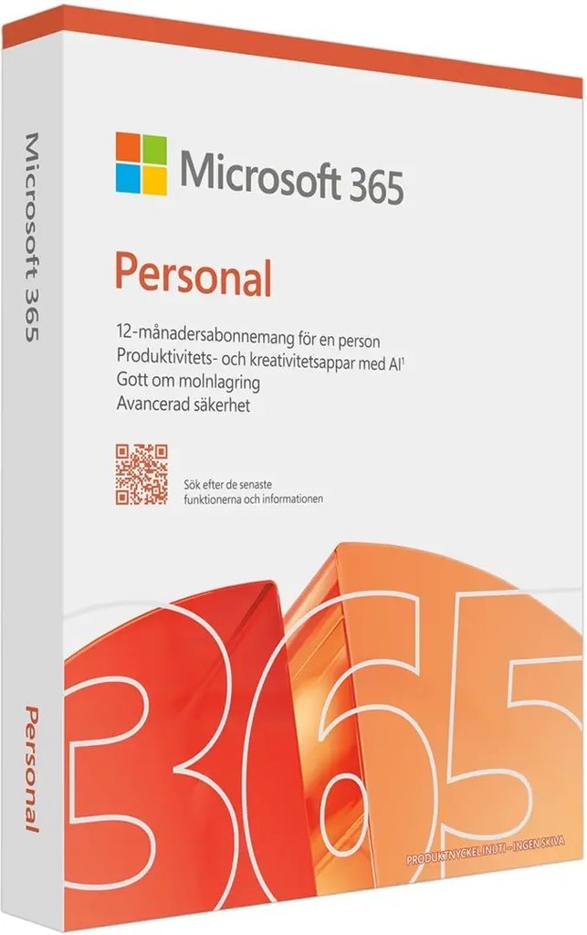 Microsoft 365 Personal Licensabonnemet 1 År 1 Bruger Op Til 5 Enheder