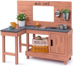 muddy buddy legekøkken mud café rosa 100x60x95 cm