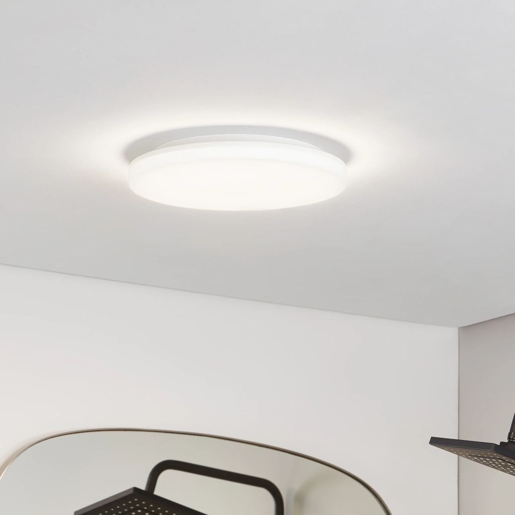 PRIOS LED Loftlampe Artin Ø 33 cm Hvid Loftplafond