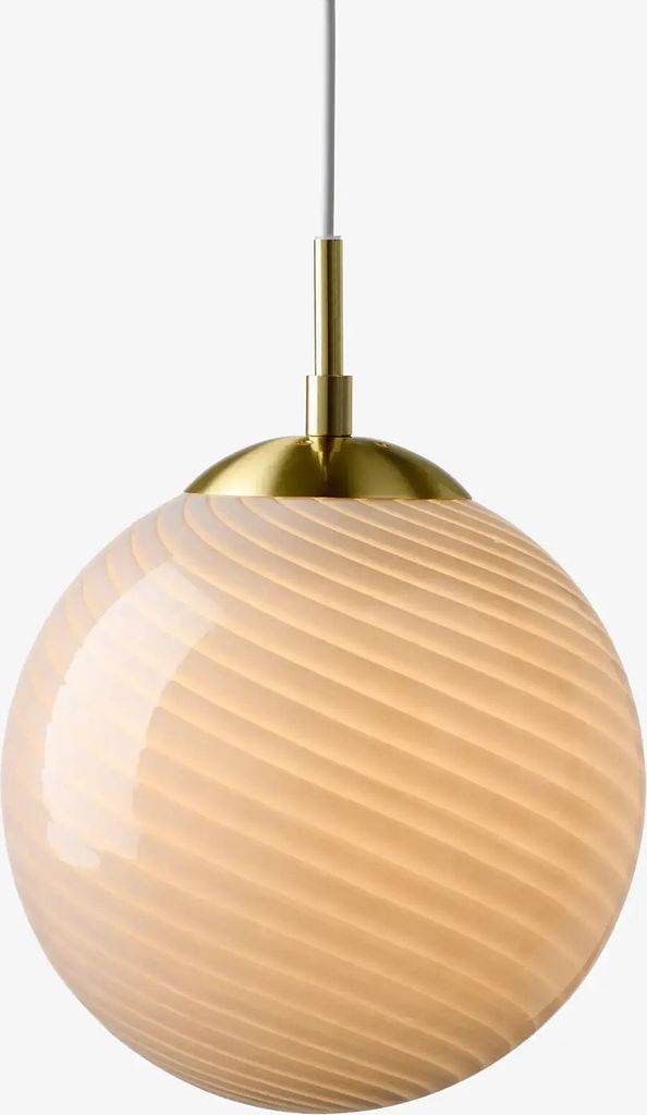 Halo Design Candy Ball Ø20 cm Opal Glas Metal Pendel ∅ 50.8cm