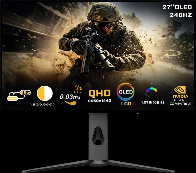 Twisted Minds 27 OLED QHD USB-C Gaming Screen
