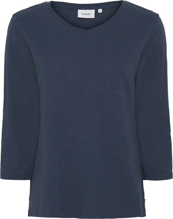 Kaya 3/4 ærme t-shirt - Blå