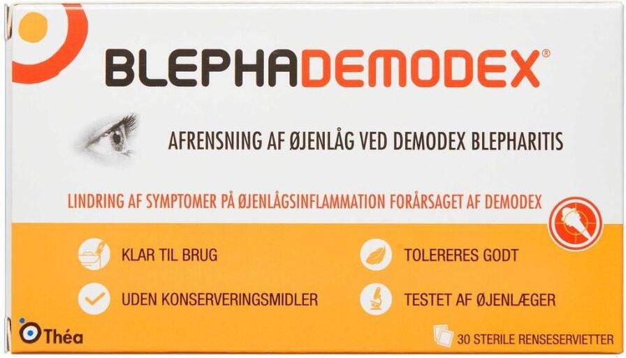 Blephademodex Cleansing Wipes 30 stk