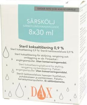 dax sårskylning - 8 x 30 ml