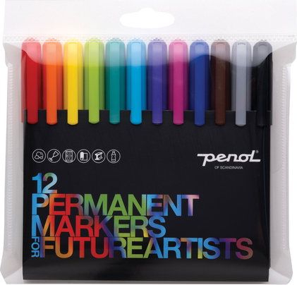 Penol For Future Artists 12 Permanent Markers