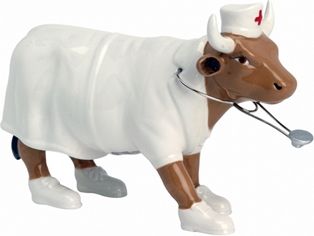 cowparade - medium, nurse nightencow