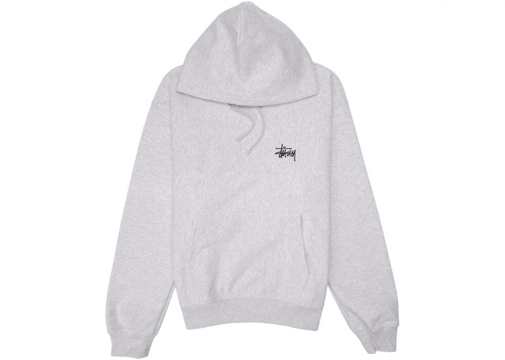 Stussy Basic Hoodie Ash Heather