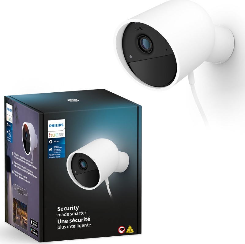 Philips Hue Secure kabel overvåkningskamera, hvit