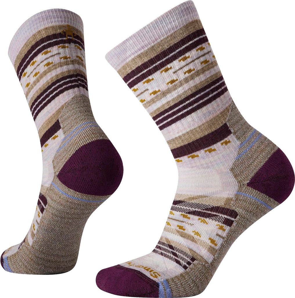 Smartwool Sokker 'Margarita'  beige / okker / lilla / hvid