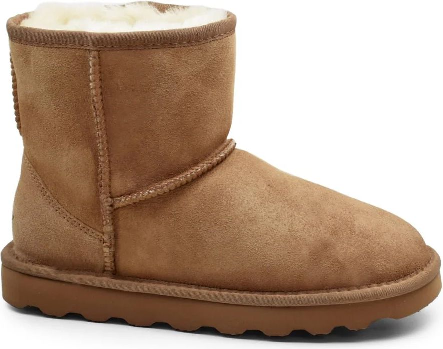 rugged gear støvler fåreskind classic chestnut