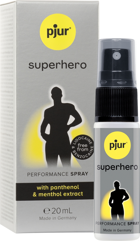 Pjur Superhero Performance Spray til Mænd 20 ml   - Clear