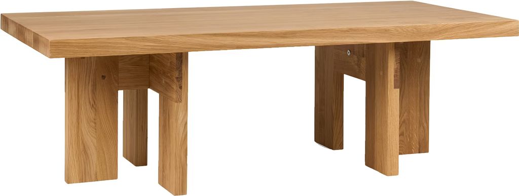 farmhouse rectangle sofabord mørk eg