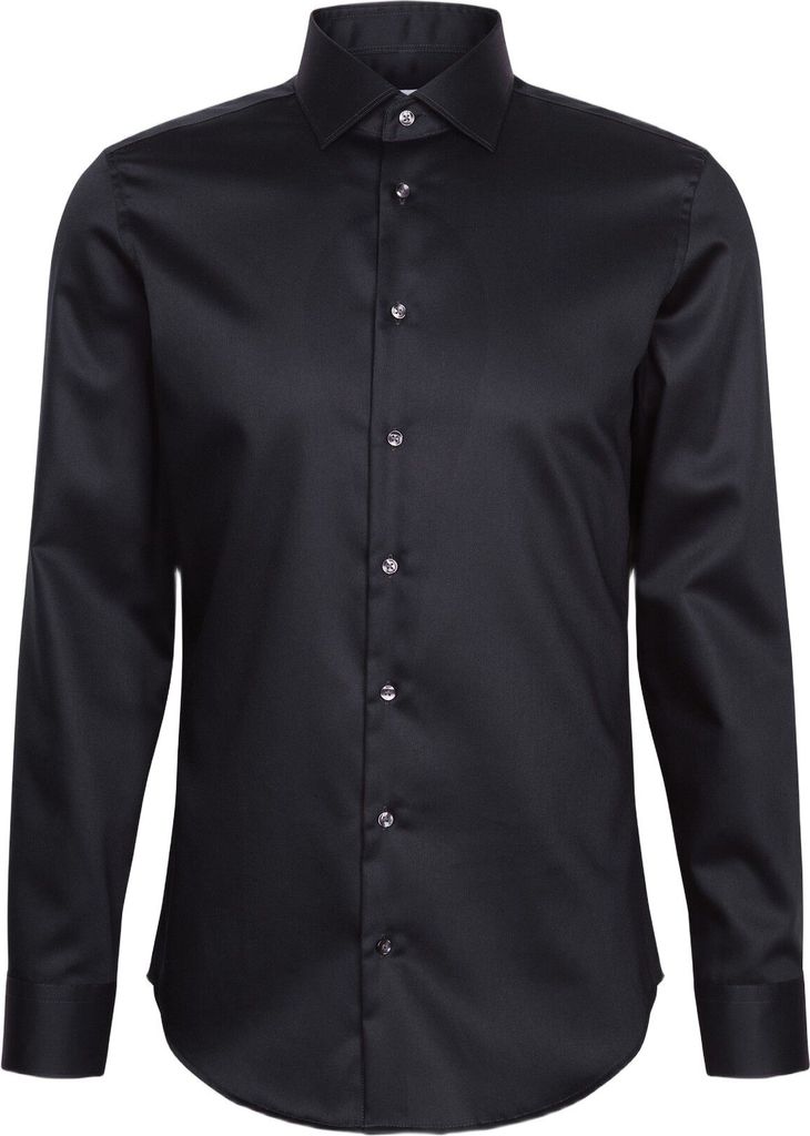 Seidensticker Business Shirt Slim Mand Black Langærmede Skjorter Str 44 