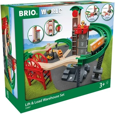 BRIO World - 33887 Set med hisschakt och broar