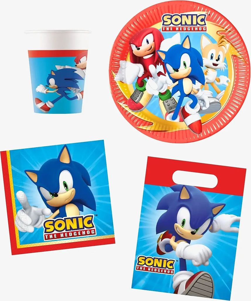 sonic party pack - børnefødselsdag