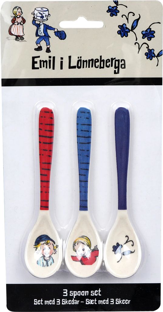 emil i lönneberga 3 spoon set - bestik