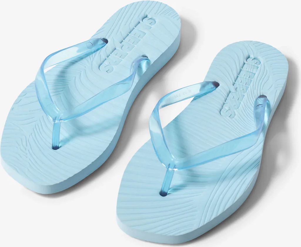 Tapered Platform Transparent Angel Blue