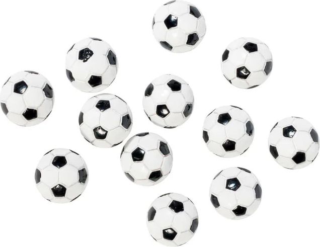bordpynt - fodbolde - 12stk - 2,2cm