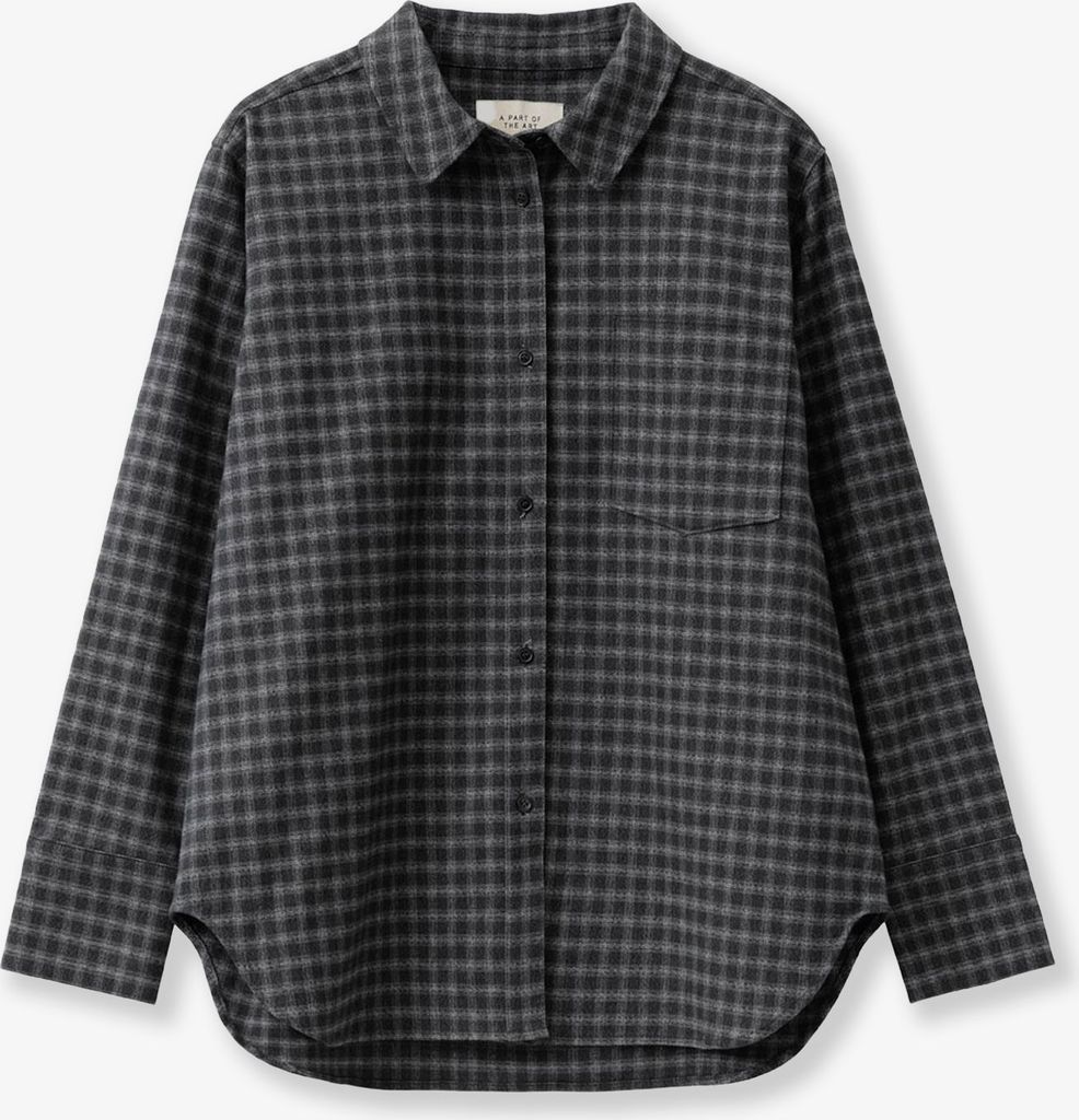 A PART OF THE ART Bold Shirt Black Check |Grey |XS