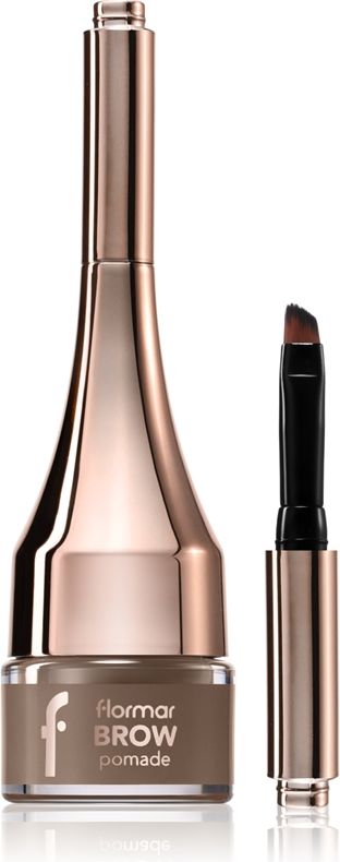 Flormar Brow Pomade Øjenbrynspomade med børste Skygge 03 Brown 2,2 g