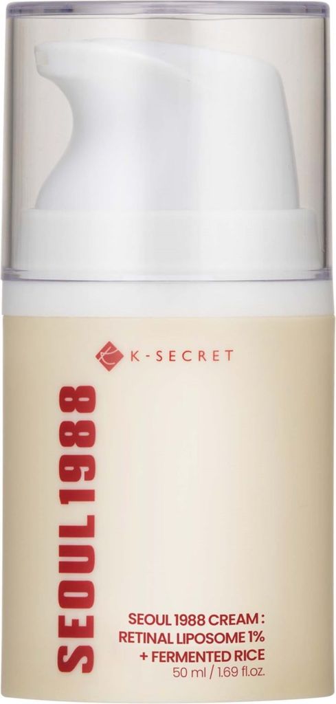 K-Secret Seoul 1988 Cream: Retinal Liposome 1% + Fermented Rice 50 ml
