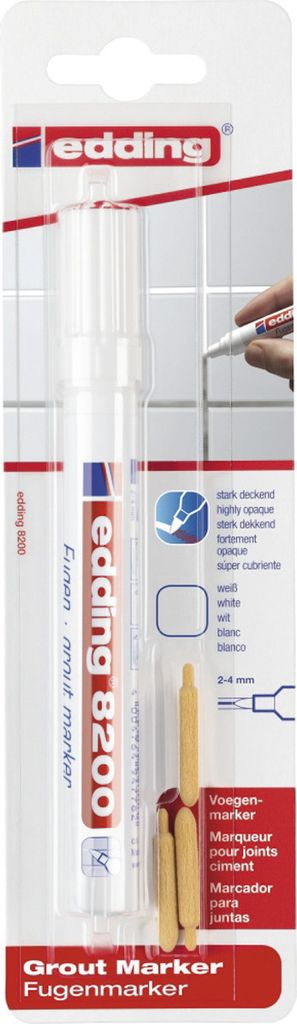 Edding e-8200 grout marker white
