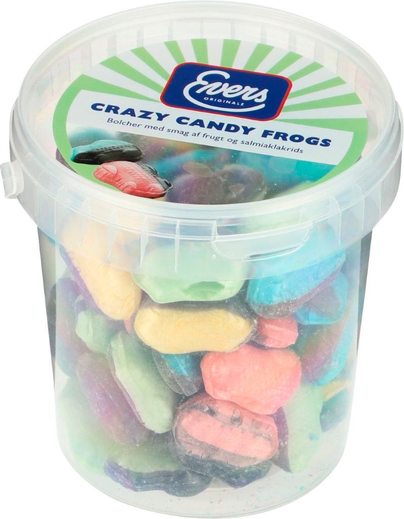 Evers Crazy Candy Frogs bolsjer 600g