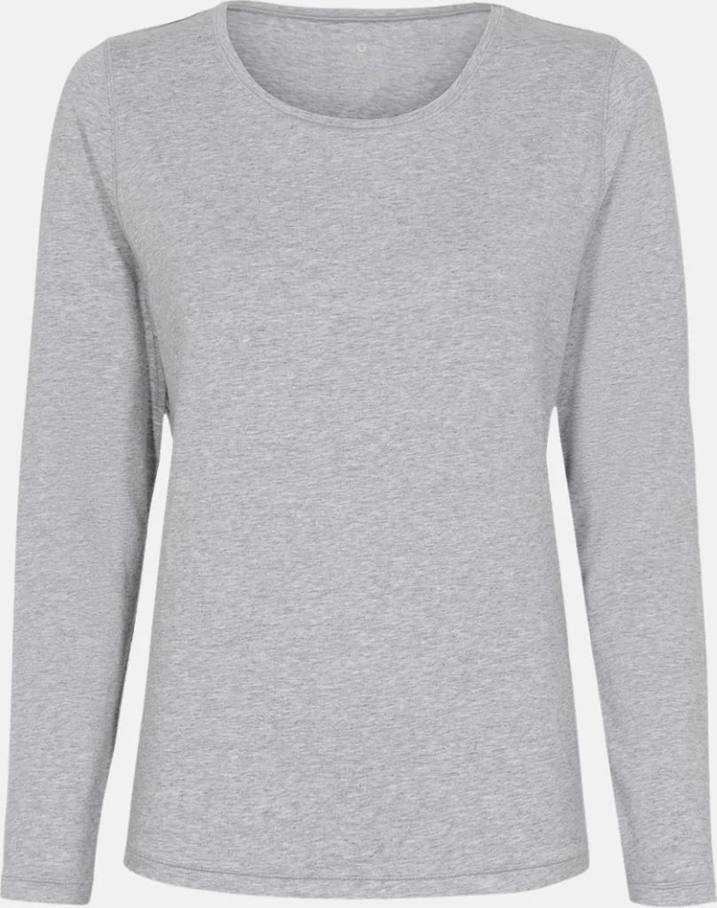 JBS Bamboo Long Sleeve Tee - Light Gray Melange