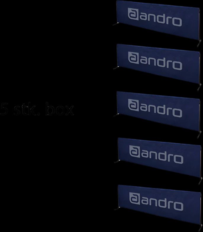 andro stabilo bander - 73 x 233 cm. pakke med 5 styk.