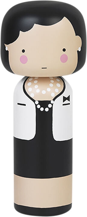 Lucie Kaas Coco Håndmalet Kokeshi Multifarvet Str H: 14,5 cm - Træfigurer hos Magasin