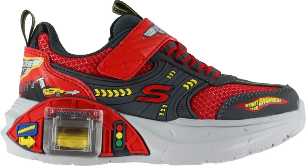 Skechers Garage Sko - Red/Charcoal