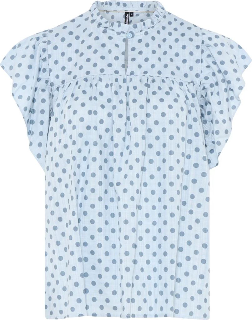 soulmate juicy 1 bluse prikker light blå